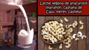 leche de anacardo